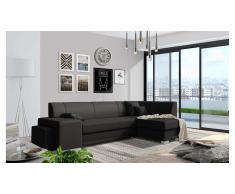 JUSTyou Idella Canapé Cuir synthétique Noir II