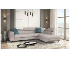 JUSTyou Corina Canapé d'angle Beige Velours