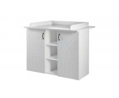 JUSTyou Elias Table a langer Blanc