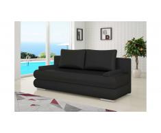 JUSTyou Milo Canapé lit sofa 95x205x90 cm Noir