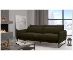 JUSTyou Ezio Canapé simple Nubuck Noir