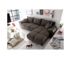 JUSTyou Arizona Canapé d'angle Marron