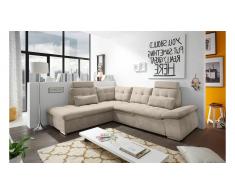 JUSTyou Arkansas Canapé d'angle Creme