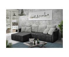 JUSTyou Phoenix Canapé d'angle Gris