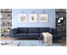 JUSTyou Remi Canapé d'angle Bleu Droite