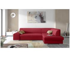 JUSTyou Piave Canapé d'angle Rouge Cuir synthetique