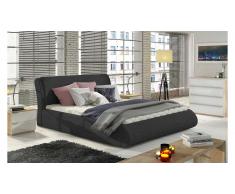 JUSTyou Tessa Lit rembourre Anthracite 160x200