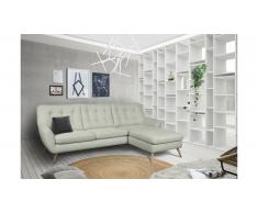 JUSTyou Genise Canapé d'angle Velours Gris