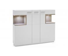 JUSTyou Arles Buffet haut Blanc mat