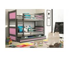 JUSTyou Lora Lit superposé Anthracite Rose