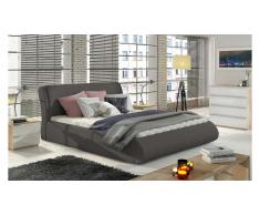 JUSTyou Tessa Lit rembourre Gris 140x200