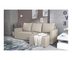 JUSTyou Tanita Canape d'angle Beige Tissu structure