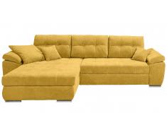 JUSTyou Florida Canapé d'angle Jaune