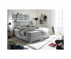JUSTyou Jackson Lit boxspring Argent 180x200 cm