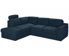 JUSTyou Alix Canapé d'angle Bleu sans