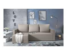 JUSTyou Kaori Canape d'angle Beige Tissu structure