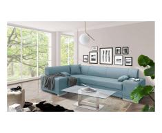 JUSTyou Alvy Canapé Velours Bleu