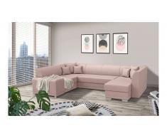 JUSTyou Alorie Canapé Velours Rose