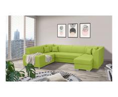 JUSTyou Alorie Canapé Velours Citron vert