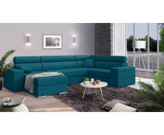JUSTyou Coretta Canapé Velours Turquoise