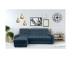 JUSTyou Adrien Canapé d'angle sans Bleu