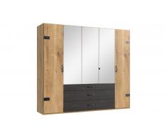 JUSTyou Sydney Armoire a portes battantes Chene