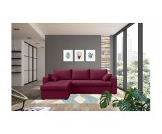 JUSTyou Anelis Canapé Velours Bordeaux