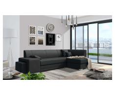 JUSTyou Idella Canapé Velours Noir I