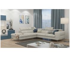 JUSTyou Diogo Canapé d'angle Beige Velours