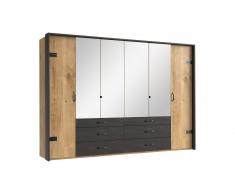 JUSTyou Sydney Armoire a portes battantes Chene
