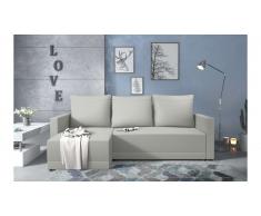 JUSTyou Kaori Canape d'angle Beige Cuir synthetique