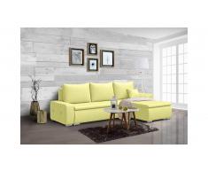 JUSTyou Edolie Canapé Velours Jaune