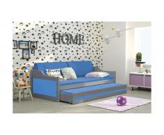 JUSTyou Tore Lit fonctionnel Anthracite Bleu