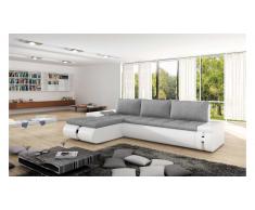 JUSTyou FADO MINI Canapé d'angle Blanc Gris I