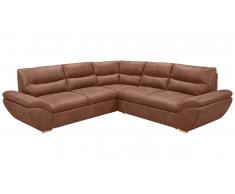 JUSTyou Michigan Canapé d'angle Cognac