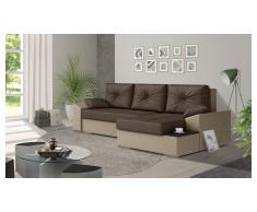 JUSTyou Hattie Canapé Cuir synthétique Marron