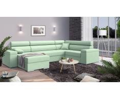 JUSTyou Coretta Canapé Velours Vert
