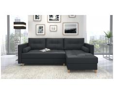 JUSTyou Nana Canape d'angle Cuir synthetique