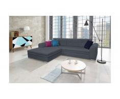 JUSTyou Sorento Canapé d'angle Gris Angle gauche