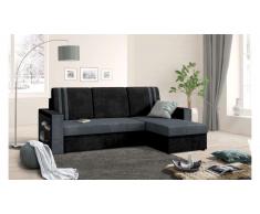 JUSTyou Wilona Canapé Microfibres Noir