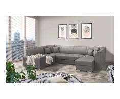 JUSTyou Alorie Canapé Velours Gris