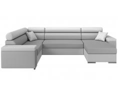 JUSTyou Coretta Canapé Cuir synthétique Blanc