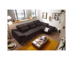 JUSTyou Oregon Canapé d'angle Marron