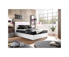 JUSTyou Concord Lit boxspring 140x200 cm Blanc Noir