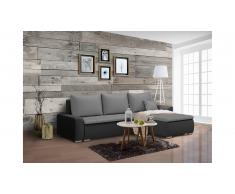 JUSTyou Edolie Canapé Cuir synthétique Noir