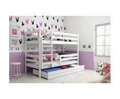 JUSTyou Kera Lit superposé Blanc