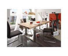 JUSTyou Iowa Table de salle a manger Chene Beige