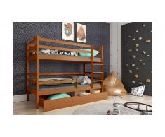 JUSTyou Nodi Lit superposé Aulne 80x185 cm