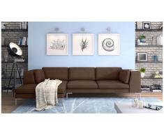 JUSTyou Remi Canapé d'angle Marron Gauche