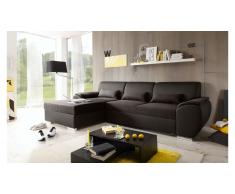 JUSTyou Alaska Canapé d'angle Marron